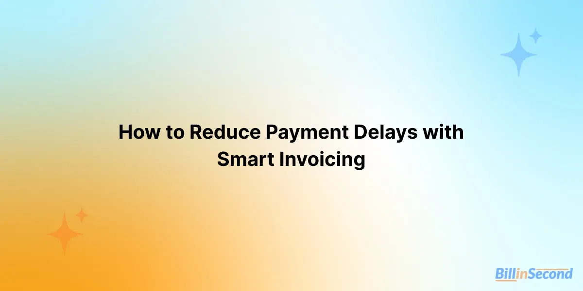 How to Reduce Payment Delays with Smart Invoicing